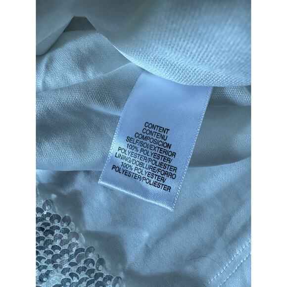 NWT WAYF Silver Sequined Mini Skirt Size Small - Picture 6 of 7